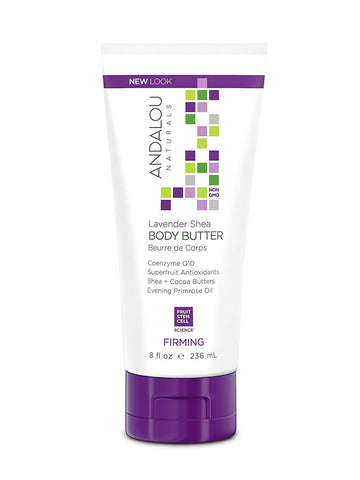 Andalou Naturals Lavender Shea Body Butter Firming-8 Oz