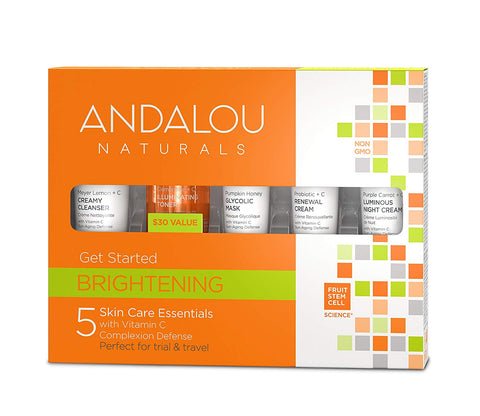 Andalou Naturals Brightening With Vitamin C-5 Skin Care Essentials