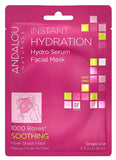 Andalou Naturals Instant Hydration Hydro Serum Facial Mask With 1000 Roses-0.6 Oz