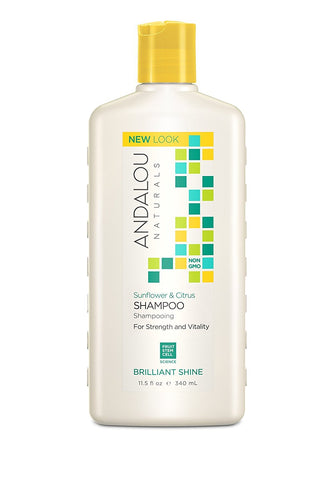 Andalou Naturals Sunflower & Citrus Shampoo Brilliant Shine-11.5 Oz