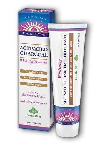 Heritage Store Activated Charcoal Whitening Toothpaste