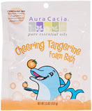 Aura Cacia Cheering Foam Bath Tangerine & Sweet Orange-2.5 Oz