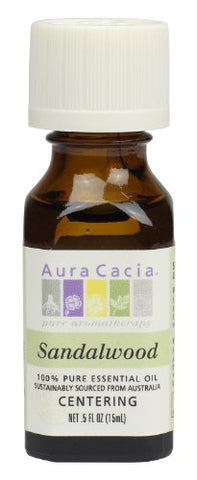 Aura Cacia Sandalwood Oil Centering-0.5 Oz