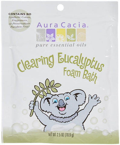 Aura Cacia Clearing Foam Bath Eucalyptus-2.5 Oz