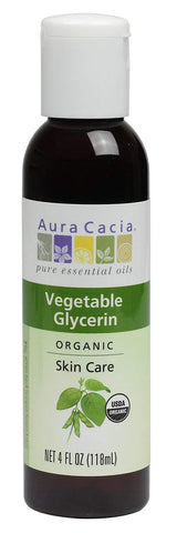 Aura Cacia Organic Vegetable Glycerin-4 Oz