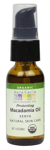 Aura Cacia Organic Protecting Macademia Oil Kenya-1 Oz