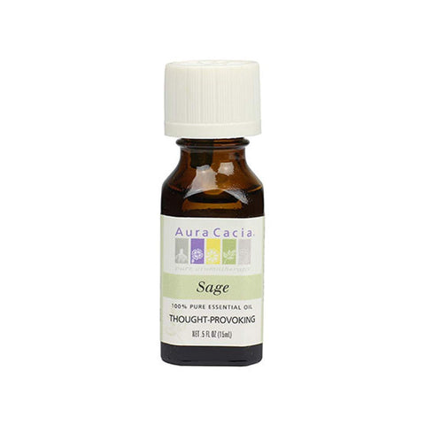 Aura Cacia Sage Oil Thought- Provoking-0.5 Oz