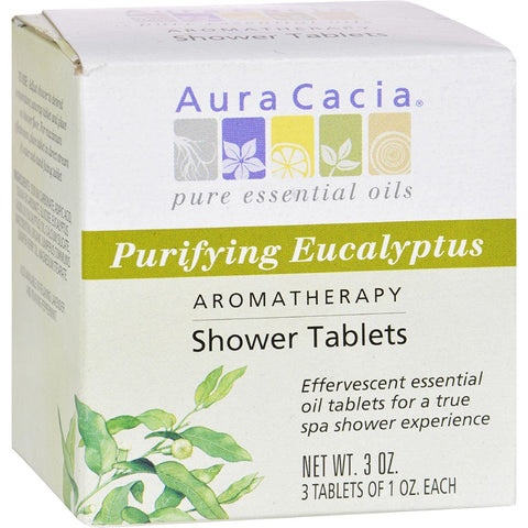 Aura Cacia Purifying Eucalyptus Shower Tablets-3 Oz