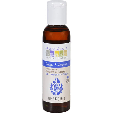 Aura Cacia Renew & Recover Sweet Almond & Blueberry Seed Oil-4 Oz