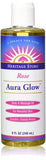 Heritage Store Aura Glow Body & Massage Oil Rose-8 Oz