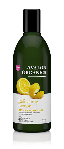 Avalon Organics Bath & Shower Gel Lemon-12 Oz