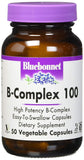 Bluebonnet B-Complex 100 High Potency B Complex-50 Vegetable Capsules