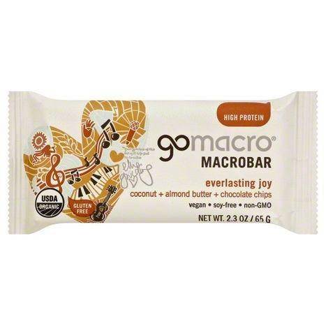 GoMacro MacroBar, Coconut + Almond Butter + Chocolate Chips - 2.3 Ounces