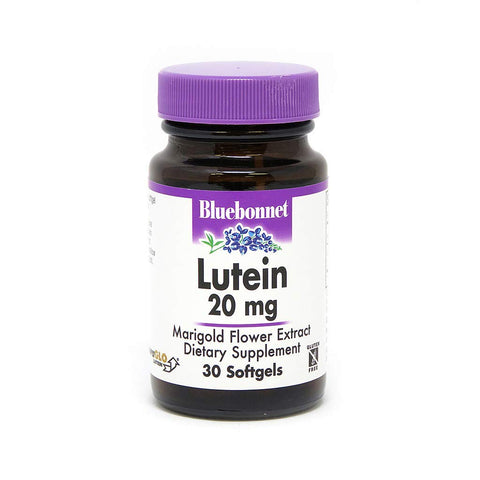 Bluebonnet Lutein 20 Mg Marigold Flower Extract-30 Softgels