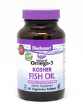 Bluebonnet Natural Omega-3 Kosher Fish Oil-60 Vegetarian Softgels