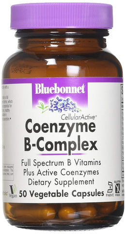 Bluebonnet Coenzyme B-Complex Dietary Supplement-50 Vegetable Capsules