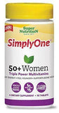 Supernutrition Simplyone 50 Plus Women Triple Power Multivitamin Tablets - 90 Count