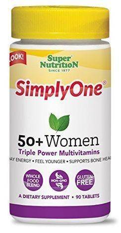 Supernutrition Simplyone 50 Plus Women Triple Power Multivitamin Tablets - 90 Count