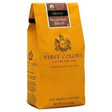 First Colony Organic Coffee, 100% Arabica, Ground, Medium Roast, Breakfast Blend - 12 Ounces