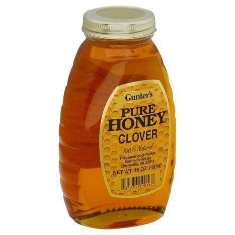 Gunters Honey, Pure, Clover - 16 Ounces