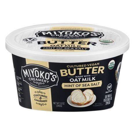 Miyokos Creamery Vegan Butter, Hint of Salt, Cultured - 12 Ounces