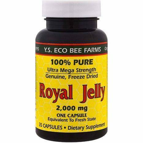 Y. S. Organic Bee Farms Royal Jelly 2,000 mg - 35 Count