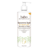 Babo Botanicals Sensitive Baby Fragrance Free Shampoo & Wash-16 Oz