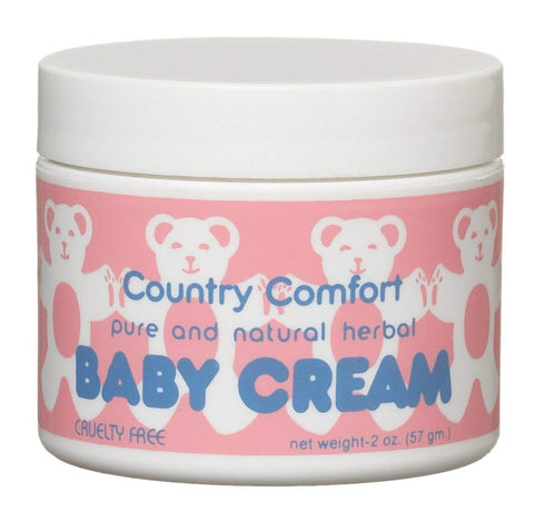 Country Comfort Pure And Natural Herbal Baby Cream Cruelty Free-2 Oz