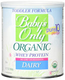 Nature's One Toddler Formula Babys Only Organic Whey Protein Dairy-12.7 Oz
