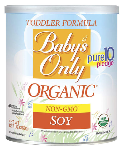 Nature's One Toddler Formula Babys Only Organic Soy Iron Fortified-12.7 Oz