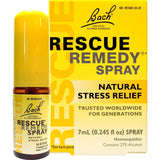 Bach Rescue Remedy Natural Stress Relief Fast Acting Spray-0.245 Oz