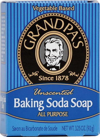 Grandpa's Unscented Baking Soda Soap-3.25 Oz