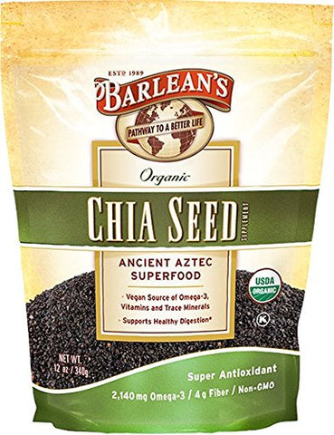 Barlean's Organic Chia Seed Ancient Aztec Superfood-12 Oz