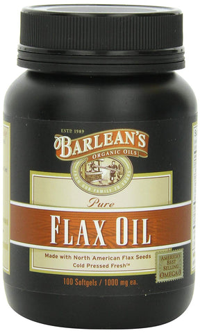 Barlean's Pure Flax Oil Fresh Cold Pressed-100 Softgels