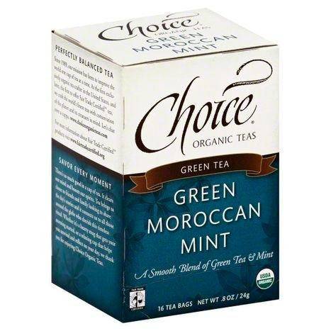 Choice Organic Teas Green Tea, Green Moroccan Mint, Bags - 16 Each