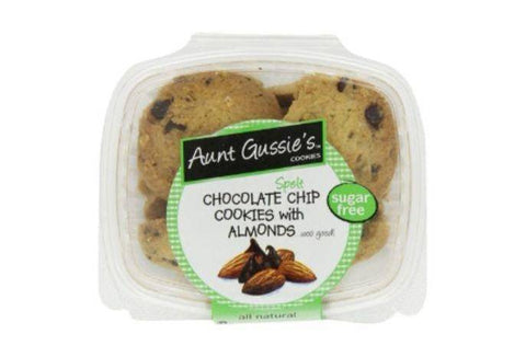 Aunt Gussie's Spelt Chocolate Chip Cookies with Almonds - 8 Ounces