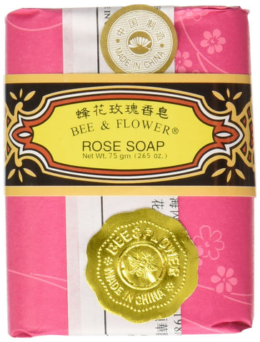 Bee & Flower Rose Soap-2.65 Oz