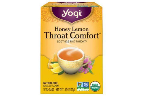 Yogi Tea, Throat Comfort, Honey Lemon, Caffeine Free, Bags - 16 Each