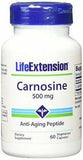 Life Extension Carnosine 500mg Dietary Supplement - 60 Count