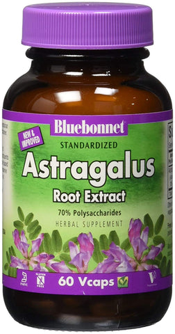 Bluebonnet Astragalus Root Extract-60 Vcaps