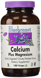 Bluebonnet Calcium Plus Magnesium-180 Vegetable Capsules