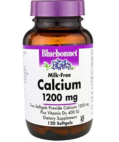 Bluebonnet Milk Free Calcium 1200 Mg-120 Softgels
