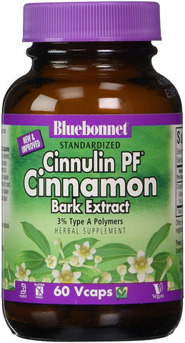 Bluebonnet Cinnulin PF Cinnamon Bark Extract-60 Vegetable Capsules