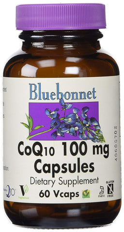 Bluebonnet CoQ10 100 Mg 100% Pure Kaneka Ubiquinone-60 Vegetarian Capsules