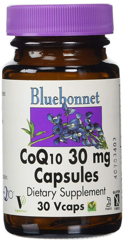 Bluebonnet CoQ10 30 Mg 100% Pure Kaneka Ubiquinone-30 Vegetable Capsules