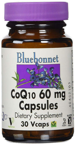 Bluebonnet CoQ10 60 Mg 100% Pure Kaneka Ubiquinone-30 Vegetable Capsules