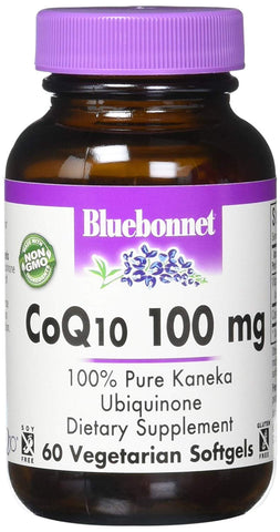 Bluebonnet CoQ10 100 Mg 100% Pure Kaneka Ubiquinone-60 Vegetarian Softgels