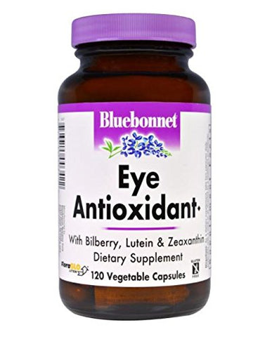 Bluebonnet Eye Antioxidant With Bilberry, Lutein & Zeaxanthin-120 Vegetable Capsules