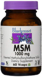 Bluebonnet MSM 1000 Mg Dietary Supplement-60 Vegetable Capsules