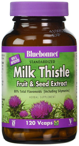 Bluebonnet Milk Thistle Fruit & Seed Extract-120 Vcaps